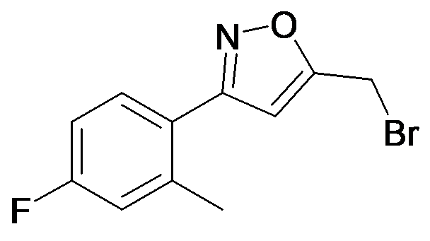 5-Bromomethyl-3-(4-fluoro-2-methyl-phenyl)-isoxazole