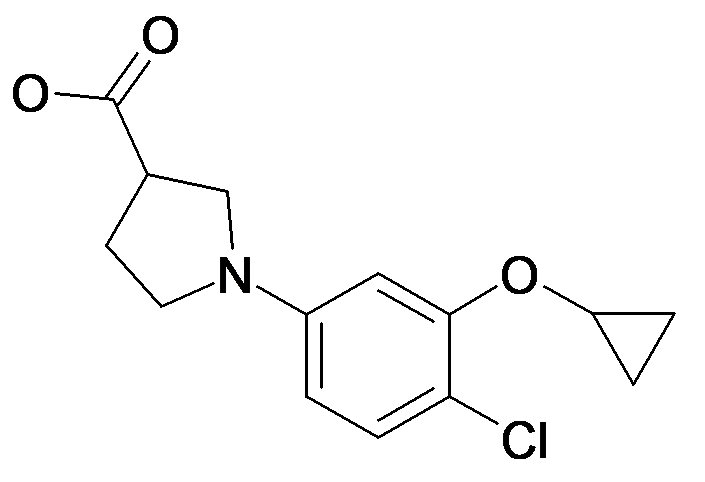 MFCD30146359 | 1-(4-Chloro-3-cyclopropoxy-phenyl)-pyrrolidine-3-carboxylic acid | acints