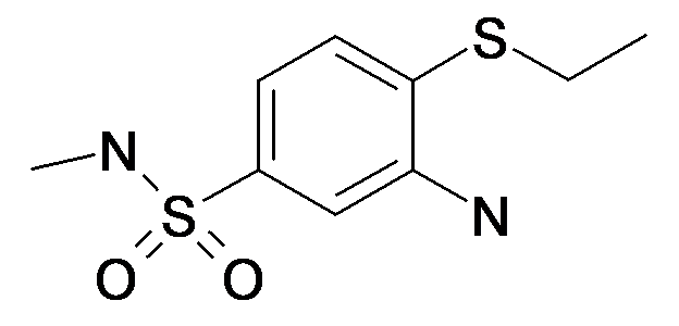 3-Amino-4-ethylsulfanyl-N-methyl-benzenesulfonamide