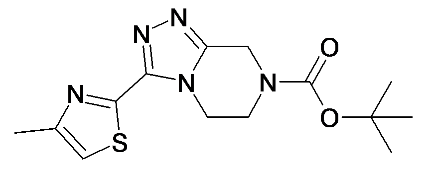 3-(4-Methyl-thiazol-2-yl)-5,6-dihydro-8H-[1,2,4]triazolo[4,3-a]pyrazine-7-carboxylic acid tert-butyl ester