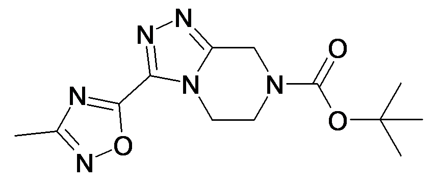 3-(3-Methyl-[1,2,4]oxadiazol-5-yl)-5,6-dihydro-8H-[1,2,4]triazolo[4,3-a]pyrazine-7-carboxylic acid tert-butyl ester