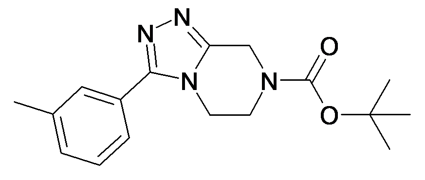 3-m-Tolyl-5,6-dihydro-8H-[1,2,4]triazolo[4,3-a]pyrazine-7-carboxylic acid tert-butyl ester | acints