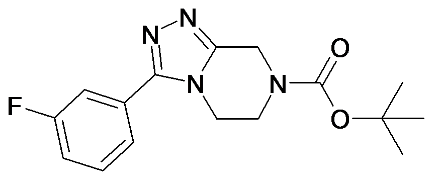 3-(3-Fluoro-phenyl)-5,6-dihydro-8H-[1,2,4]triazolo[4,3-a]pyrazine-7-carboxylic acid tert-butyl ester