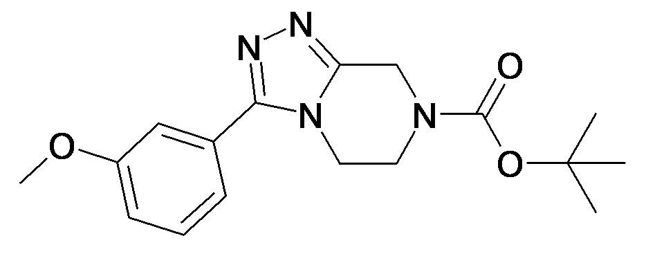 3-(3-Methoxy-phenyl)-5,6-dihydro-8H-[1,2,4]triazolo[4,3-a]pyrazine-7-carboxylic acid tert-butyl ester