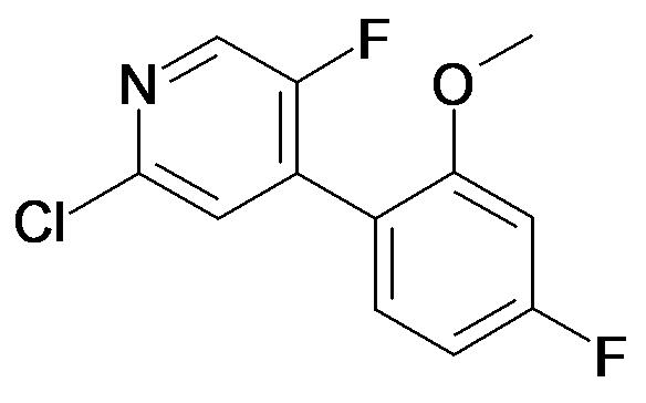 2-Chloro-5-fluoro-4-(4-fluoro-2-methoxy-phenyl)-pyridine