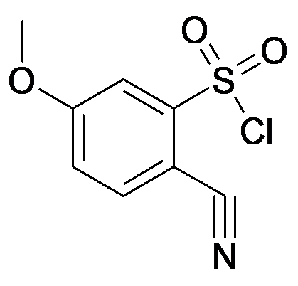 2-Cyano-5-methoxy-benzenesulfonyl chloride