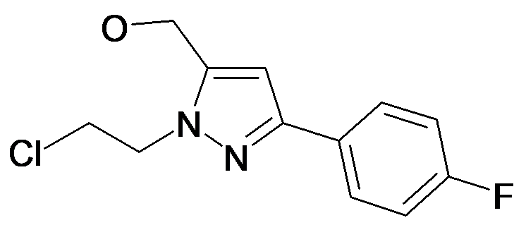 [2-(2-Chloro-ethyl)-5-(4-fluoro-phenyl)-2H-pyrazol-3-yl]-methanol