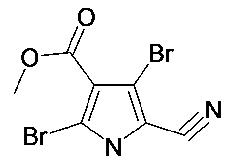 2,4-Dibromo-5-cyano-1H-pyrrole-3-carboxylic acid methyl ester