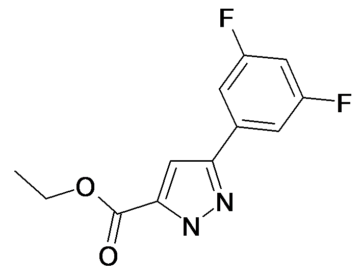 MFCD17193432 | 5-(3,5-Difluoro-phenyl)-2H-pyrazole-3-carboxylic acid ethyl ester