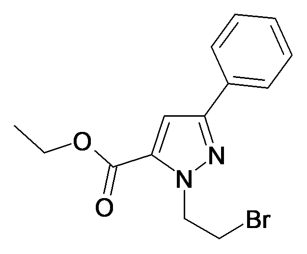2-(2-Bromo-ethyl)-5-phenyl-2H-pyrazole-3-carboxylic acid ethyl ester