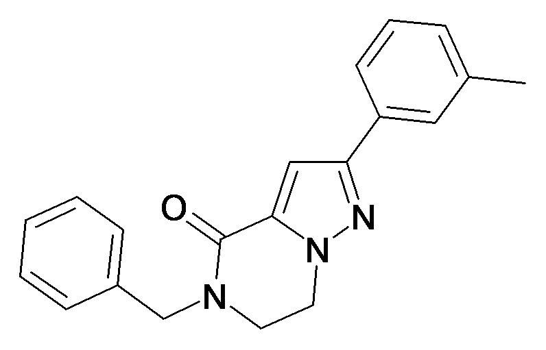 5-Benzyl-2-m-tolyl-6,7-dihydro-5H-pyrazolo[1,5-a]pyrazin-4-one