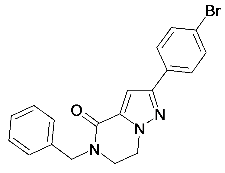 5-Benzyl-2-(4-bromo-phenyl)-6,7-dihydro-5H-pyrazolo[1,5-a]pyrazin-4-one