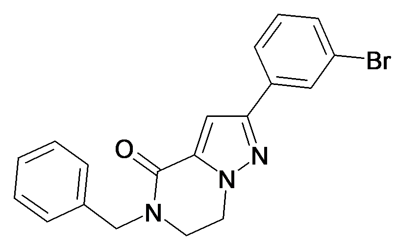 5-Benzyl-2-(3-bromo-phenyl)-6,7-dihydro-5H-pyrazolo[1,5-a]pyrazin-4-one