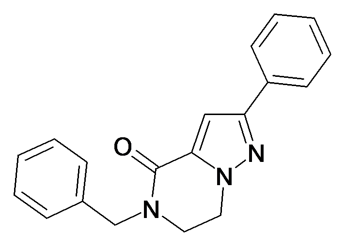 5-Benzyl-2-phenyl-6,7-dihydro-5H-pyrazolo[1,5-a]pyrazin-4-one