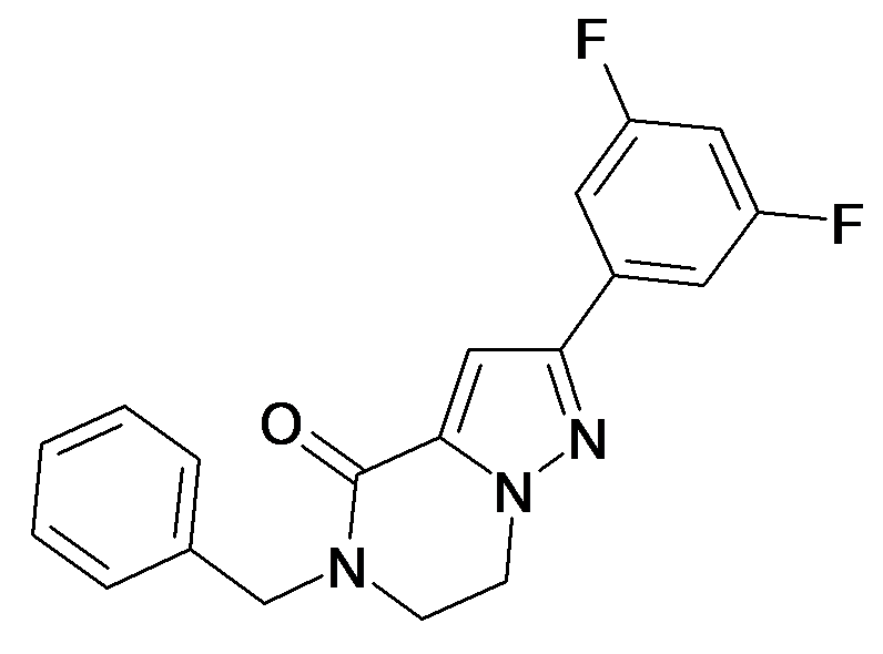 5-Benzyl-2-(3,5-difluoro-phenyl)-6,7-dihydro-5H-pyrazolo[1,5-a]pyrazin-4-one