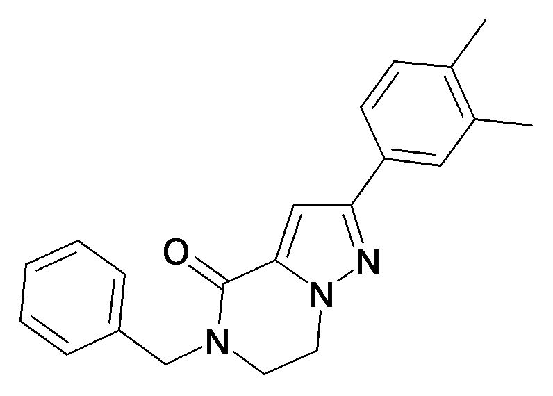 5-Benzyl-2-(3,4-dimethyl-phenyl)-6,7-dihydro-5H-pyrazolo[1,5-a]pyrazin-4-one