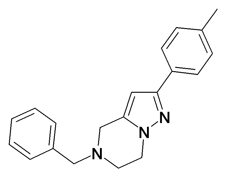 5-Benzyl-2-p-tolyl-4,5,6,7-tetrahydro-pyrazolo[1,5-a]pyrazine