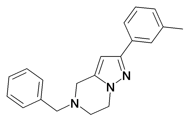 5-Benzyl-2-m-tolyl-4,5,6,7-tetrahydro-pyrazolo[1,5-a]pyrazine