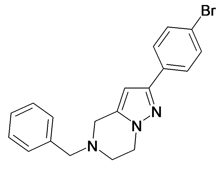 5-Benzyl-2-(4-bromo-phenyl)-4,5,6,7-tetrahydro-pyrazolo[1,5-a]pyrazine