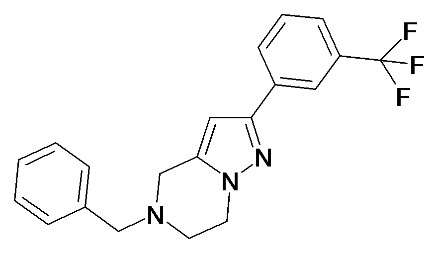 5-Benzyl-2-(3-trifluoromethyl-phenyl)-4,5,6,7-tetrahydro-pyrazolo[1,5-a]pyrazine