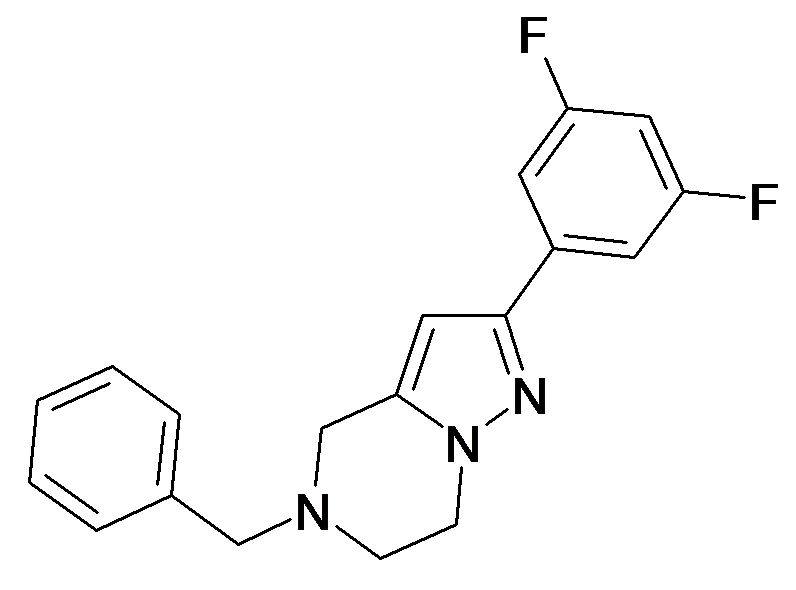 5-Benzyl-2-(3,5-difluoro-phenyl)-4,5,6,7-tetrahydro-pyrazolo[1,5-a]pyrazine