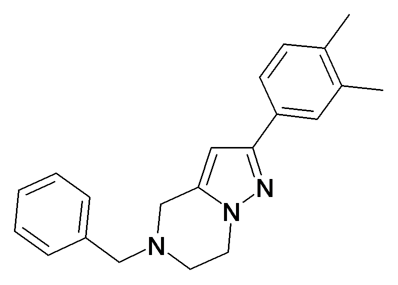 5-Benzyl-2-(3,4-dimethyl-phenyl)-4,5,6,7-tetrahydro-pyrazolo[1,5-a]pyrazine