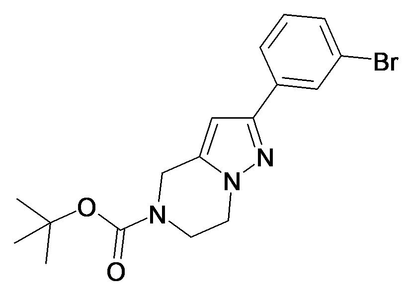 2-(3-Bromo-phenyl)-6,7-dihydro-4H-pyrazolo[1,5-a]pyrazine-5-carboxylic acid tert-butyl ester