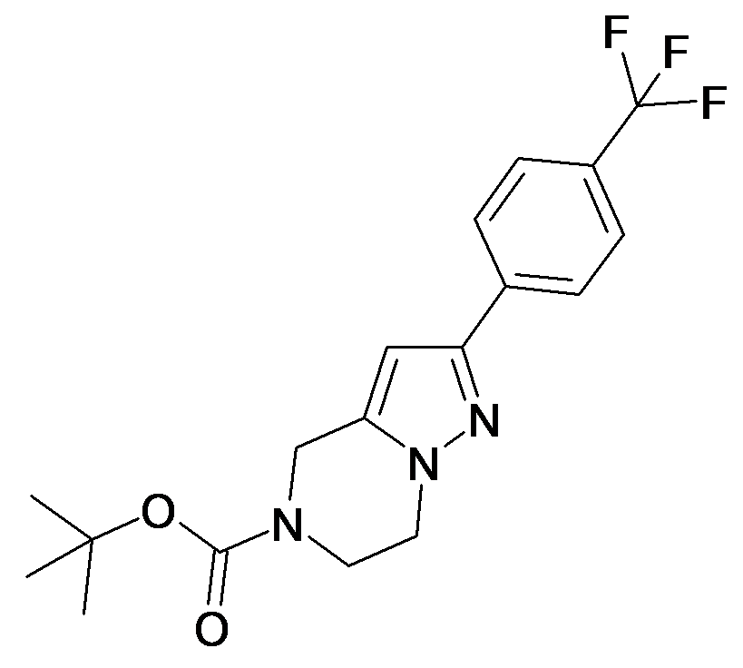 2-(4-Trifluoromethyl-phenyl)-6,7-dihydro-4H-pyrazolo[1,5-a]pyrazine-5-carboxylic acid tert-butyl ester