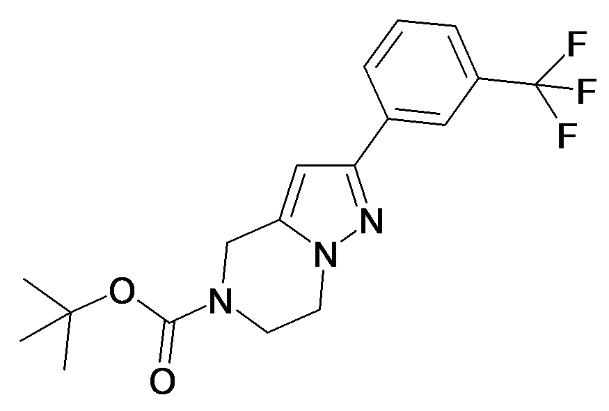 2-(3-Trifluoromethyl-phenyl)-6,7-dihydro-4H-pyrazolo[1,5-a]pyrazine-5-carboxylic acid tert-butyl ester