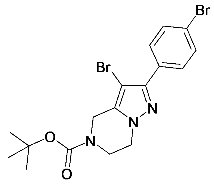3-Bromo-2-(4-bromo-phenyl)-6,7-dihydro-4H-pyrazolo[1,5-a]pyrazine-5-carboxylic acid tert-butyl ester