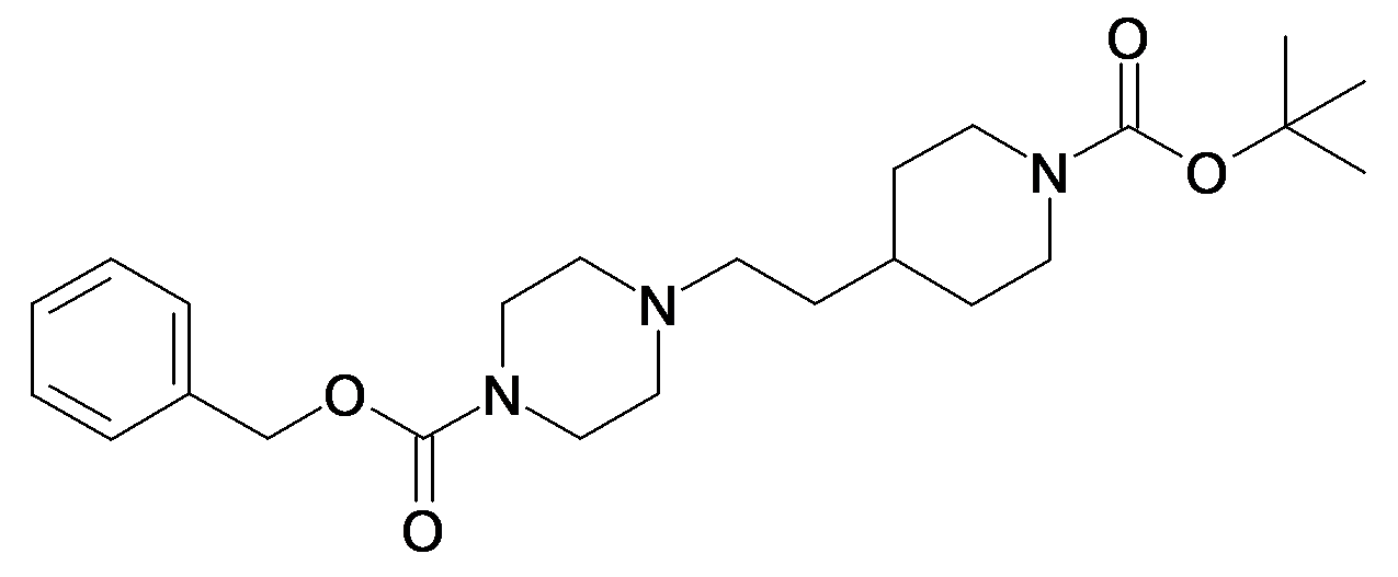 4-[2-(1-tert-Butoxycarbonyl-piperidin-4-yl)-ethyl]-piperazine-1-carboxylic acid benzyl ester