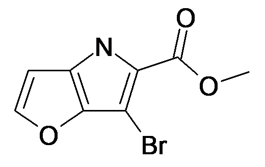 6-Bromo-4H-furo[3,2-b]pyrrole-5-carboxylic acid methyl ester