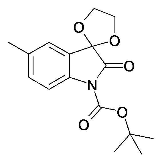 tert-butyl 5-methyl-2-oxospiro[indoline-3,2'-[1,3]dioxolane]-1-carboxylate
