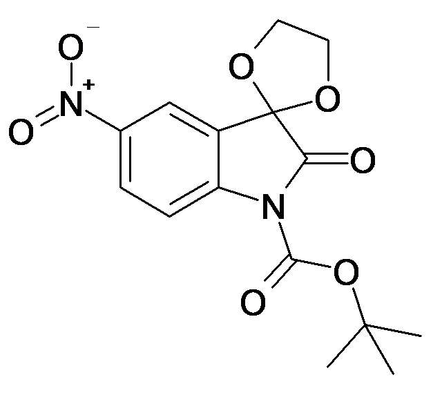 tert-butyl 5-nitro-2-oxospiro[indoline-3,2'-[1,3]dioxolane]-1-carboxylate