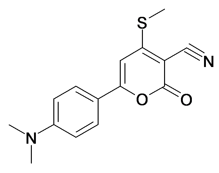 6-(4-Dimethylamino-phenyl)-4-methylsulfanyl-2-oxo-2H-pyran-3-carbonitrile