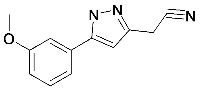197662-98-9 | MFCD20535312 | [5-(3-Methoxy-phenyl)-1H-pyrazol-3-yl]-acetonitrile
