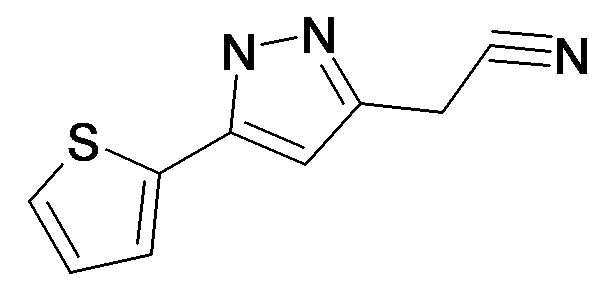 (5-Thiophen-2-yl-1H-pyrazol-3-yl)-acetonitrile