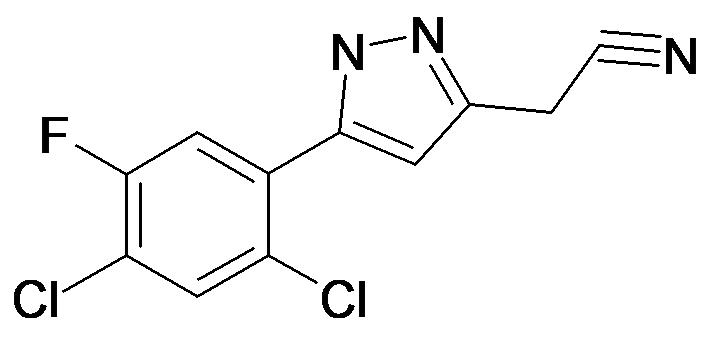 [5-(2,4-Dichloro-5-fluoro-phenyl)-1H-pyrazol-3-yl]-acetonitrile