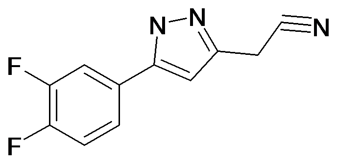 [5-(3,4-Difluoro-phenyl)-1H-pyrazol-3-yl]-acetonitrile