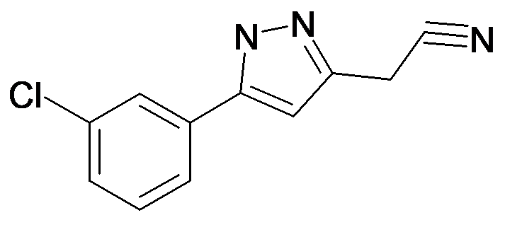[5-(3-Chloro-phenyl)-1H-pyrazol-3-yl]-acetonitrile