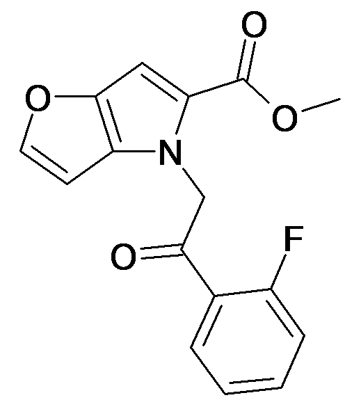 4-[2-(2-Fluoro-phenyl)-2-oxo-ethyl]-4H-furo[3,2-b]pyrrole-5-carboxylic acid methyl ester