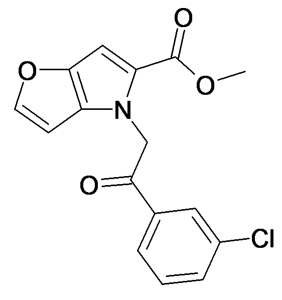 4-[2-(3-Chloro-phenyl)-2-oxo-ethyl]-4H-furo[3,2-b]pyrrole-5-carboxylic acid methyl ester