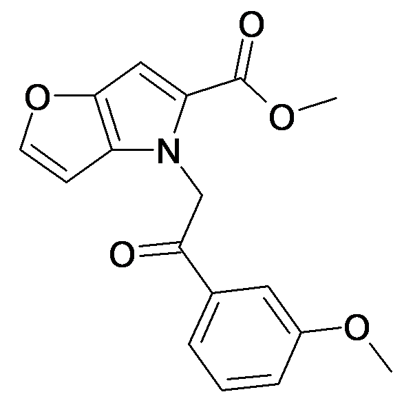 4-[2-(3-Methoxy-phenyl)-2-oxo-ethyl]-4H-furo[3,2-b]pyrrole-5-carboxylic acid methyl ester
