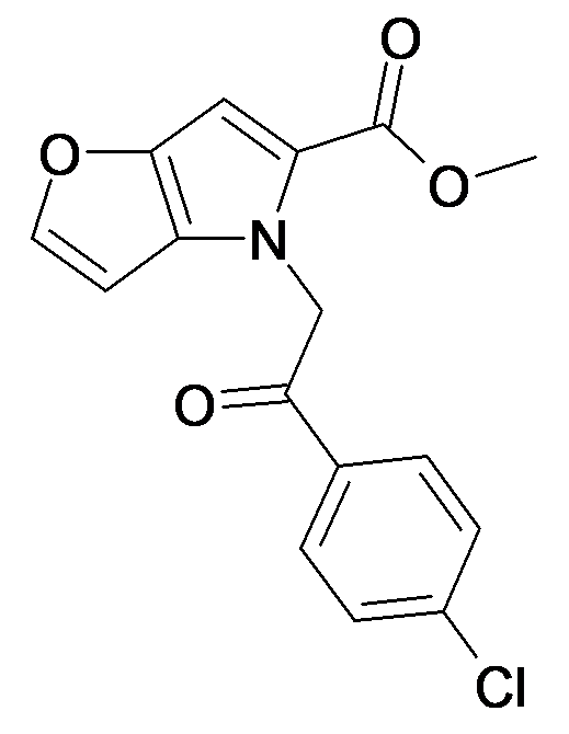 4-[2-(4-Chloro-phenyl)-2-oxo-ethyl]-4H-furo[3,2-b]pyrrole-5-carboxylic acid methyl ester