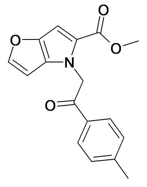 4-(2-Oxo-2-p-tolyl-ethyl)-4H-furo[3,2-b]pyrrole-5-carboxylic acid methyl ester