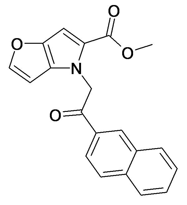 4-(2-Naphthalen-2-yl-2-oxo-ethyl)-4H-furo[3,2-b]pyrrole-5-carboxylic acid methyl ester