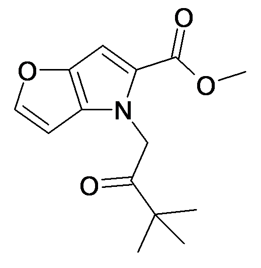 4-(3,3-Dimethyl-2-oxo-butyl)-4H-furo[3,2-b]pyrrole-5-carboxylic acid methyl ester