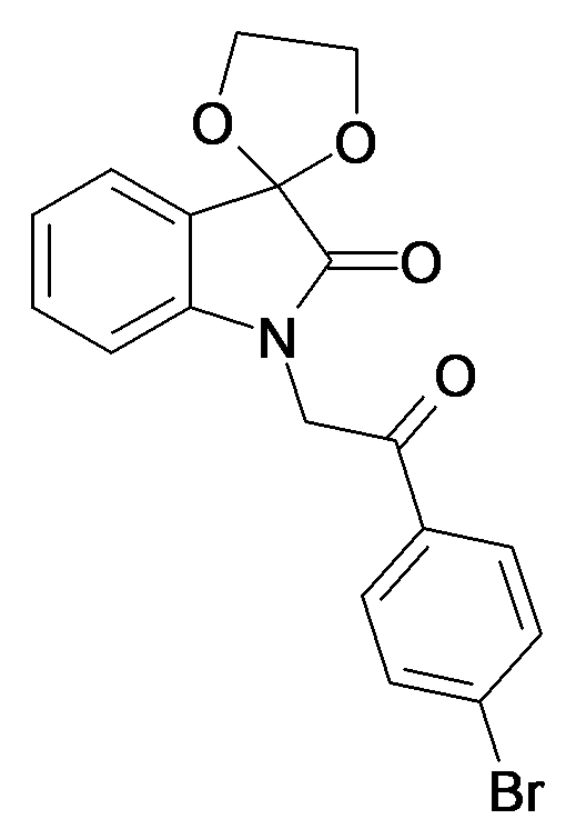 75822-32-1 | 1'-(2-(4-bromophenyl)-2-oxoethyl)spiro[[1,3]dioxolane-2,3'-indolin]-2'-one