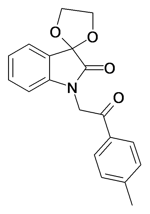 1'-(2-(4-methylphenyl)-2-oxoethyl)spiro[[1,3]dioxolane-2,3'-indolin]-2'-one
