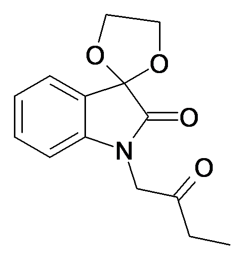1'-(2-(2-ethyl)-2-oxoethyl)spiro[[1,3]dioxolane-2,3'-indolin]-2'-one